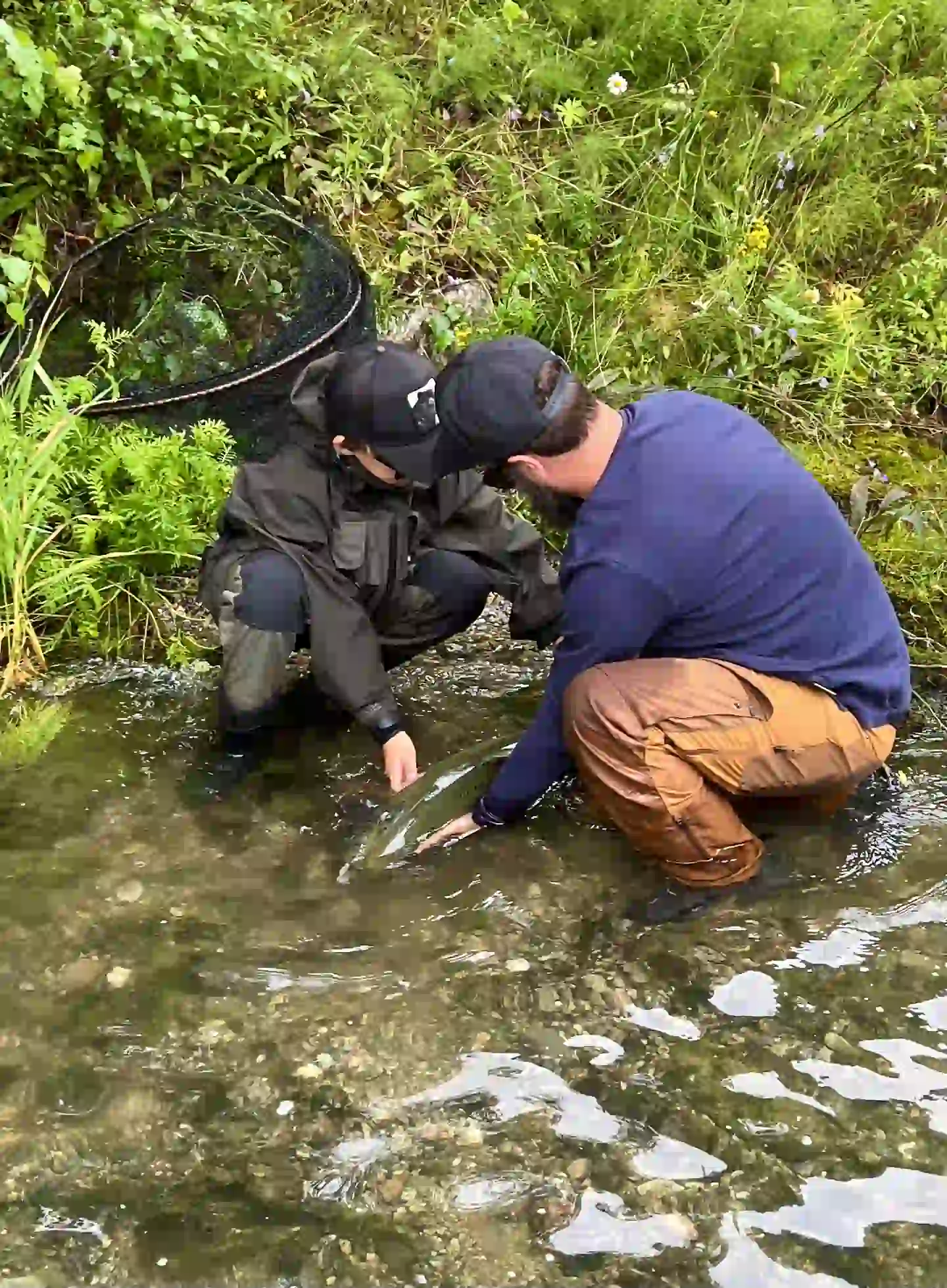 Portrait of A Young Angler Learning, Atlantic Salmon Fishing