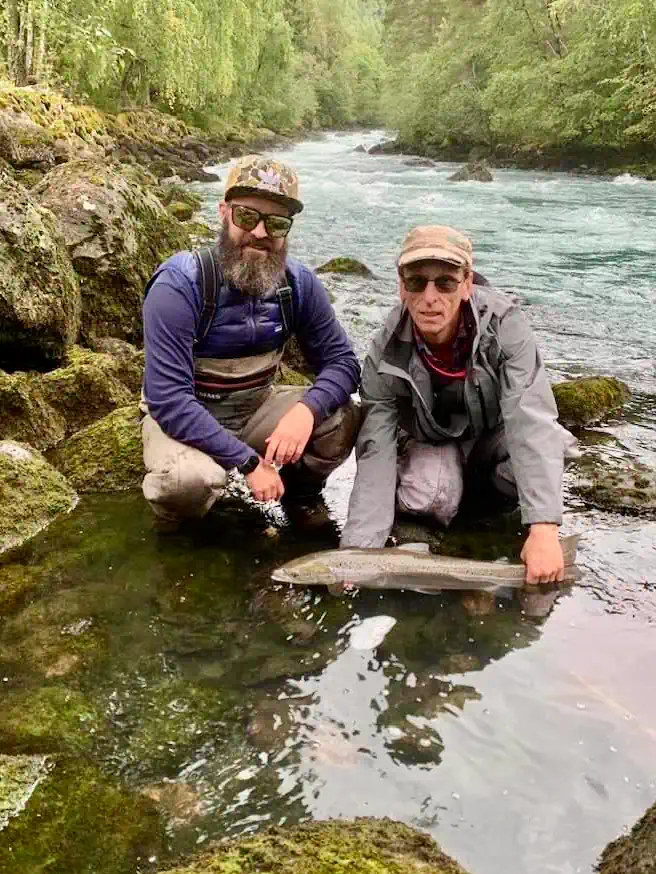 Portrait of Late Season Catch, Atlantic Salmon Fishing